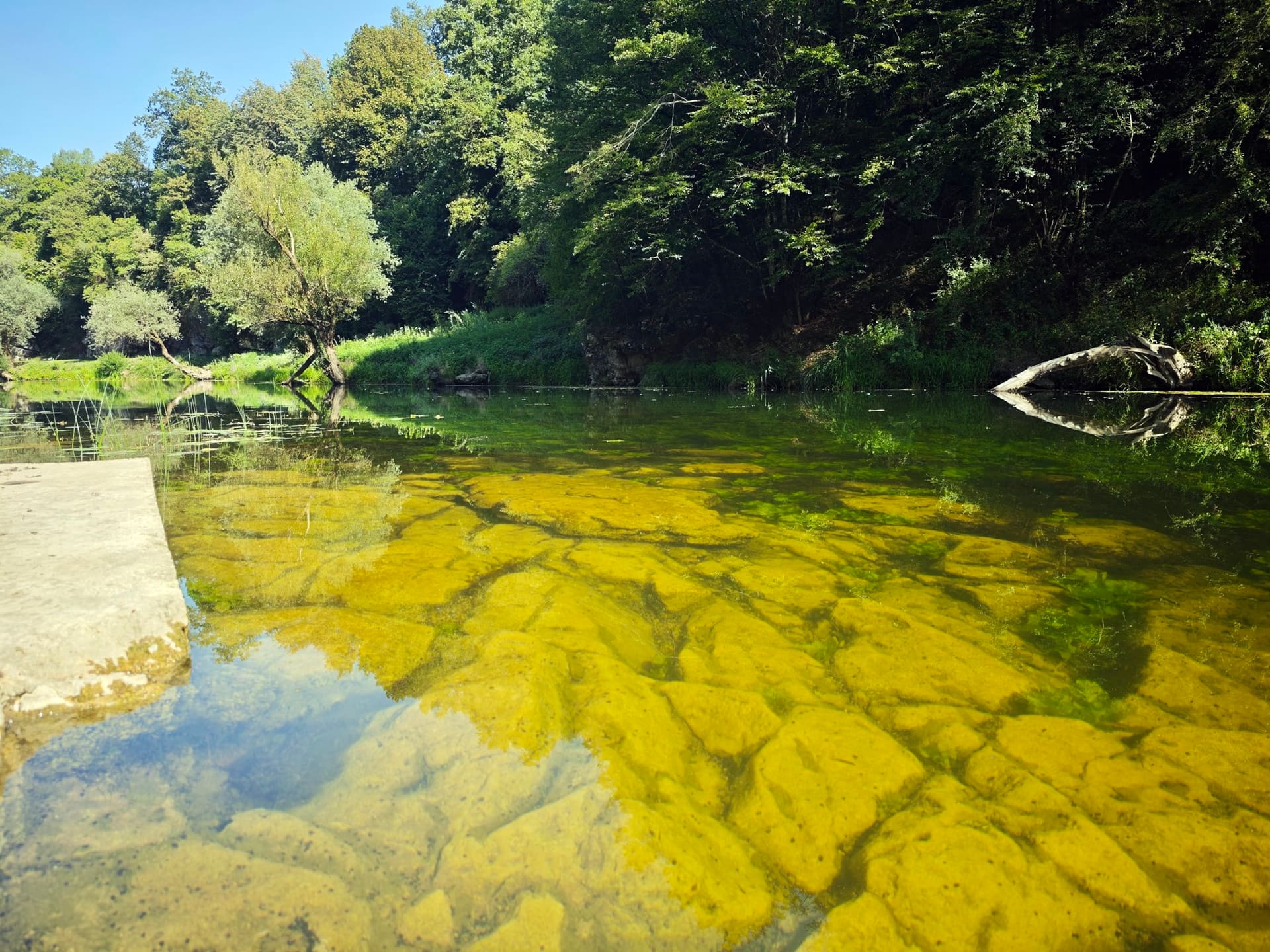 Škrila — mjesto za plutanje uz najviše zelenila na Korani